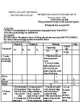 Đề kiểm tra chât lương học kỳ II môn Công nghệ Lớp 8 - Năm học 2014-2015 - Trường THCS Lê Lợi (Có đáp án)
